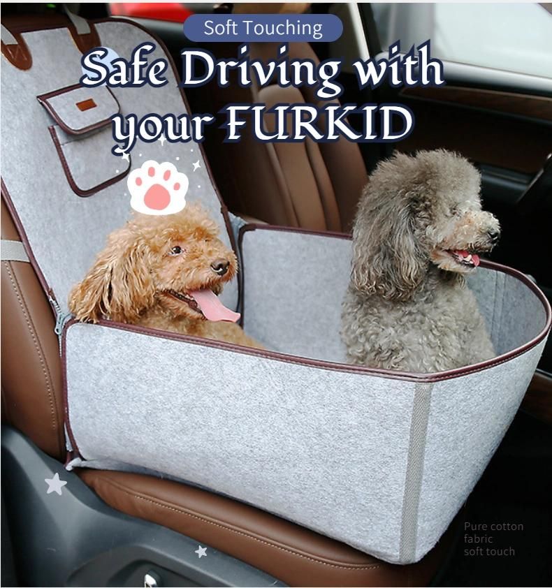 Extra Stable Dog Car Seat for Small and Medium Pets Beds
