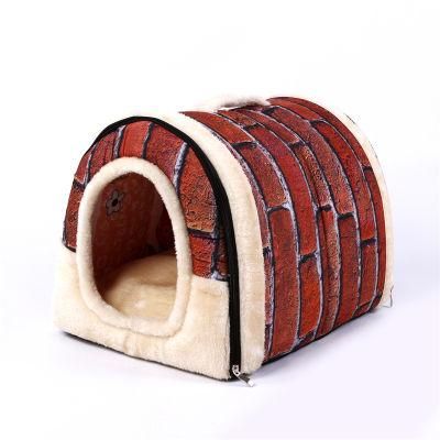 Wholesale OEM Washable Foldable Luxury Indoor Pet House for Dogs and Cats