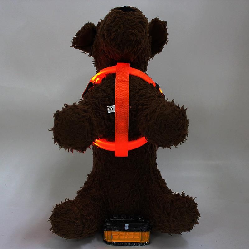 Modern High Quality Nylon LED Flashlight Adjustable Pet Product Dog Harness