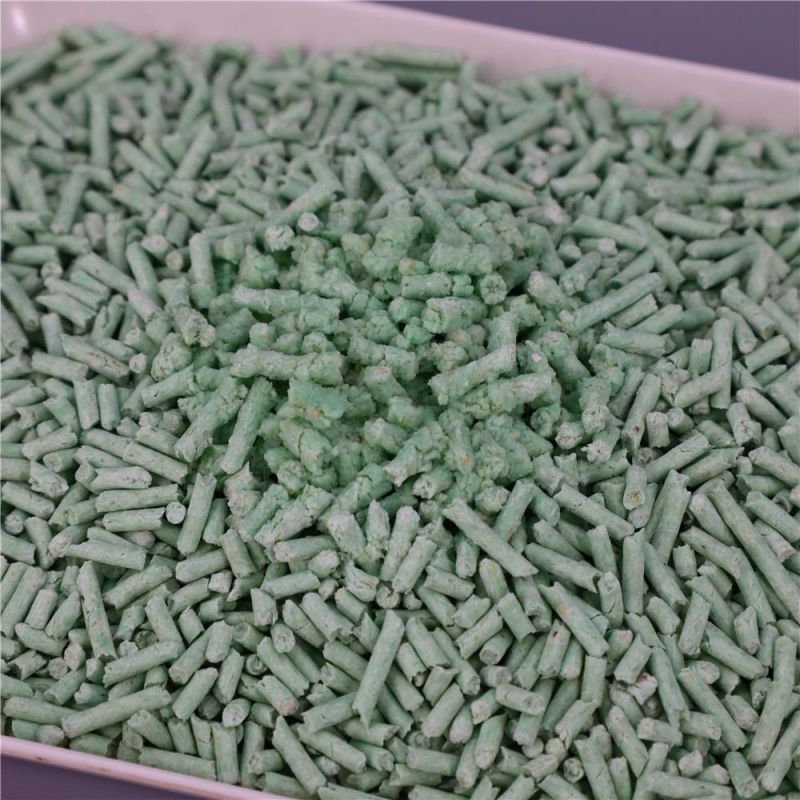 Wholesale SGS Certificated Pet Products Manufacturer Supply Biodegrabable Green Tea Easy Soluble Tofu Pet Cat Litter