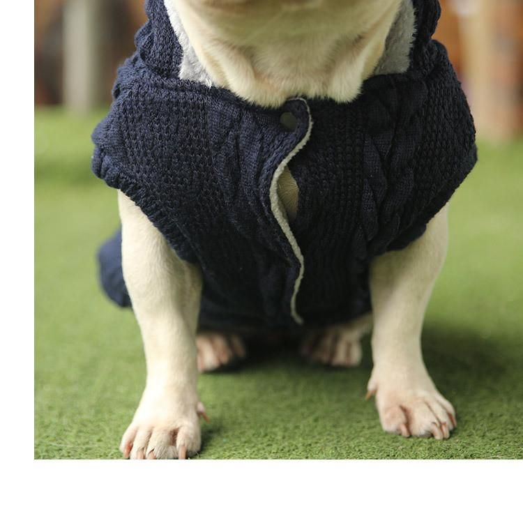 Warm Knit Pet Dog Apparel Fleece Dog Hoodie Pet Coat Pet Products