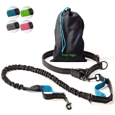 Professional Hands-Free Bungee Dog Leash with Reflective Stitches