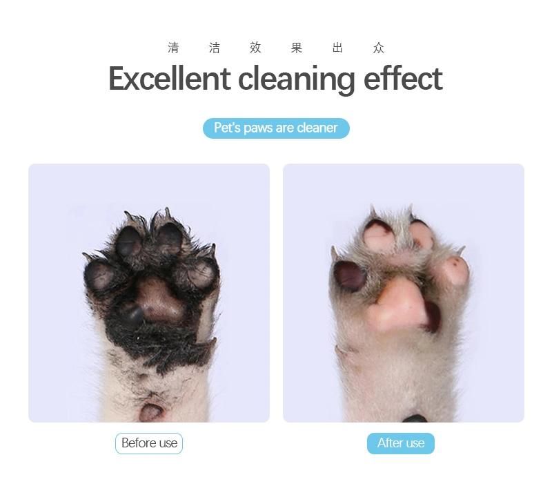 USB Rechargeable Automatic Paw Washer Dog Paw Washing Cupfor Dog Paw Grooming Pet Foot Washing Cup