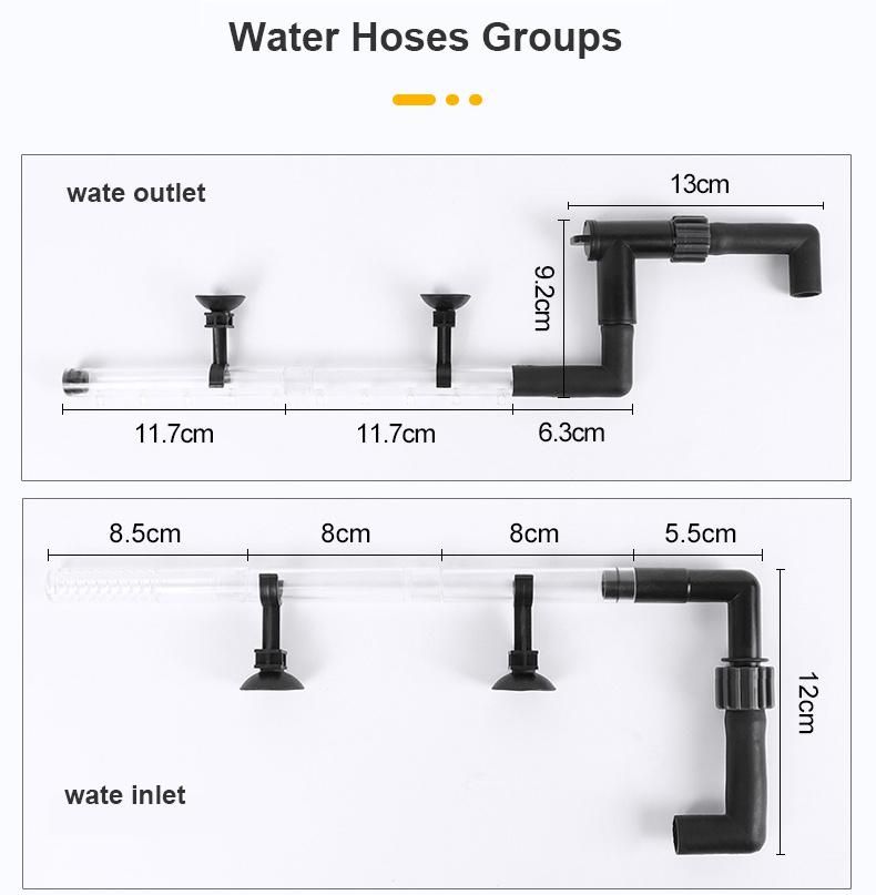 Fishes Supplies External Hang on Filters 8W for Small Tanks