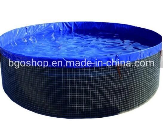 5m/8m/10m/16m (D) Steel Mesh Water Tank Fish Farming Pond PVC Tarpaulin/HDPE Fish Tank