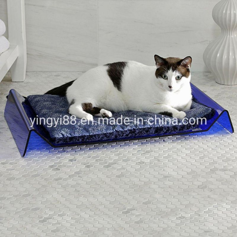 Manufacturer Luxury Handmade Plexiglass Pet Acrylic Dog Beds