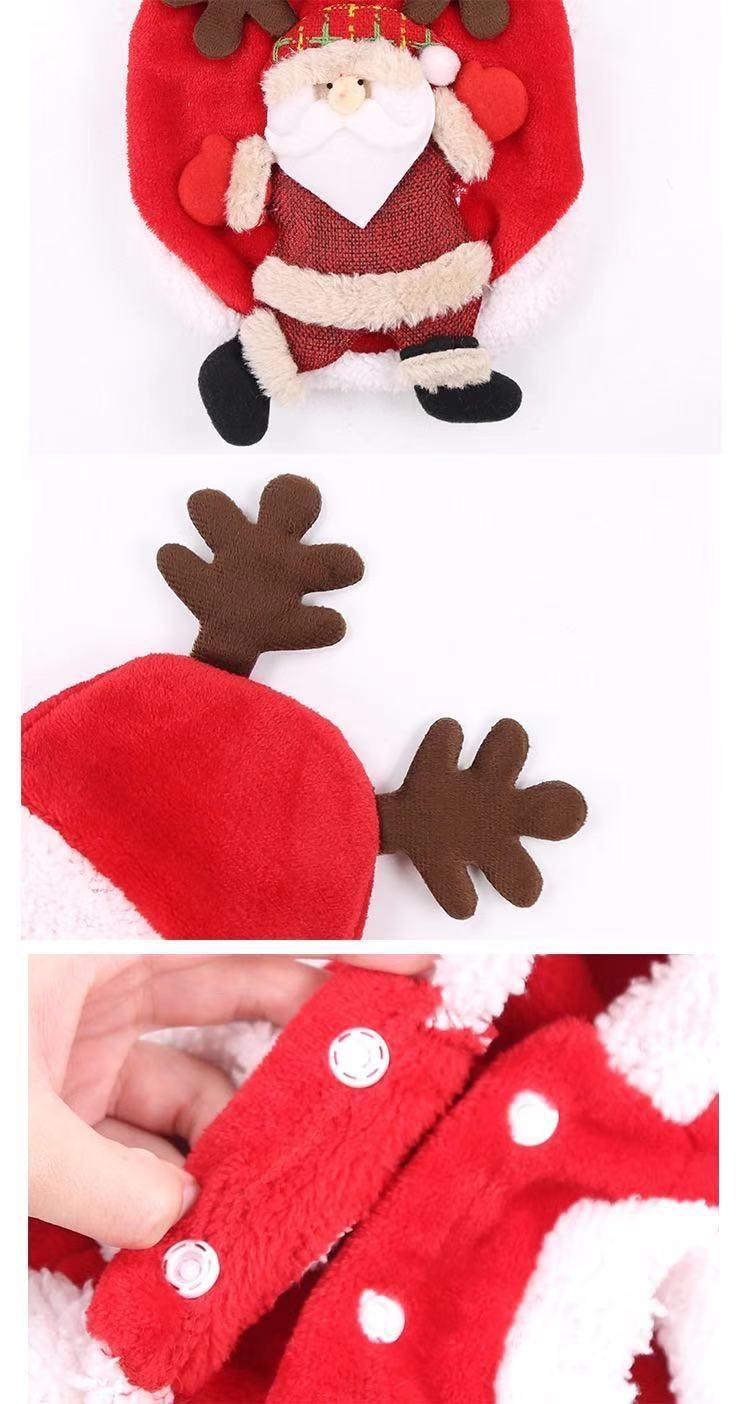 Dog Coat Costume Santa Claus Costume Christmas Dogs Clothes