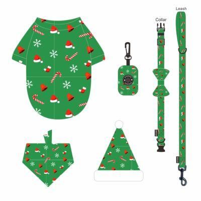 Wholesale High Quality Cheap Clothing with Bandana Collar Leash Poop-Bag Hats Dog Clothes for Dog Cat Pet Europe