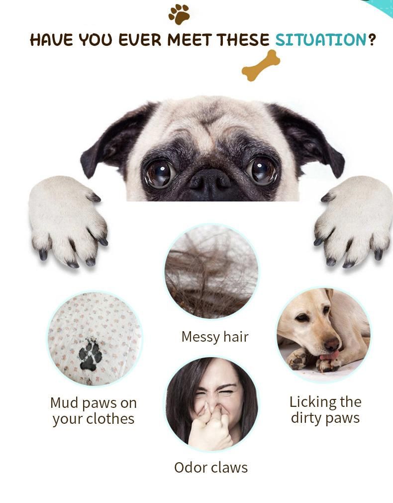 New Comfortable Portable Wash Dog ABS Dog Paw Cleaner Mat