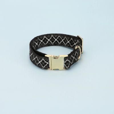 Jacquard Pattern Custom Dog Collar with Metal Buckle for Dogs