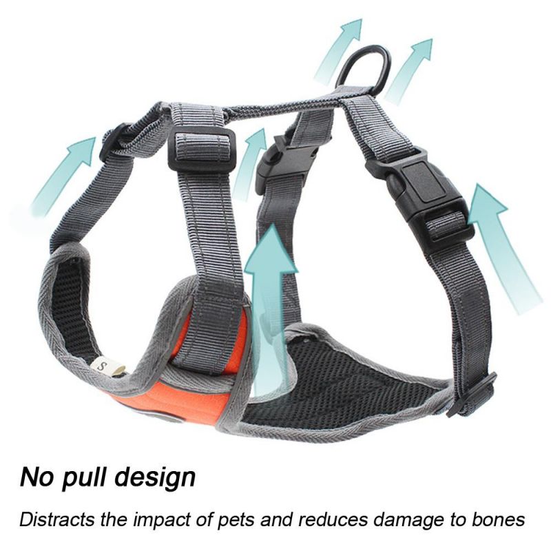 New Large Dog Harness Vest Breathable No Pull Dog Training Harness Pet Harnesses