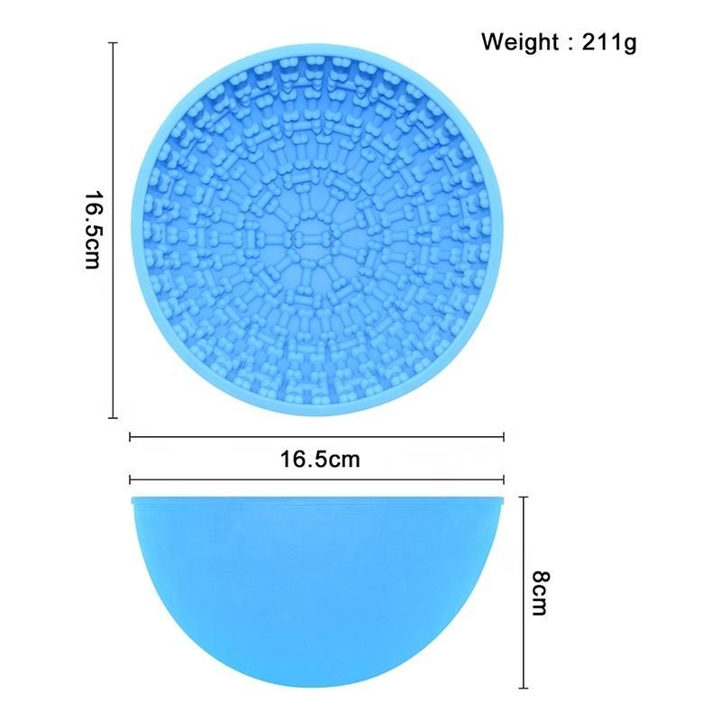 Pet Prevent Obesity Animals Feeding Bowl Semicircular Design Dog Feeding Food Bowls BPA Free Food Grade Pet Puppy Slow Down Eating Feeder Dish Bowls