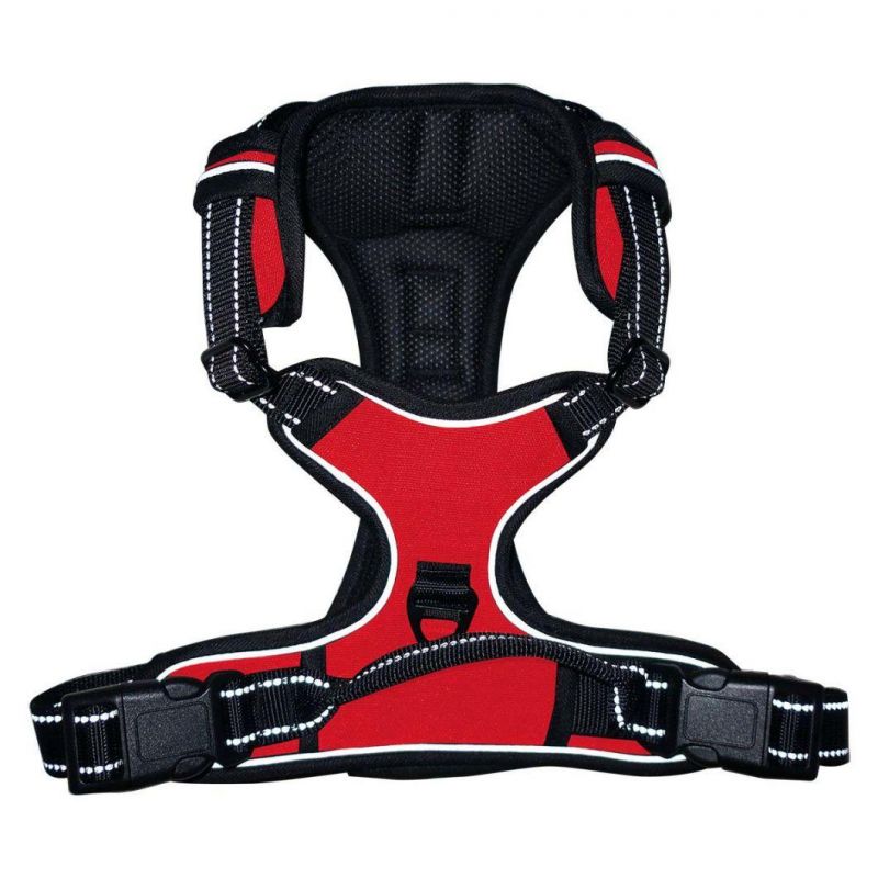 Reflective Safety Adjustable No-Pull Head-in Pet Dog Harness Oxford Soft Vest