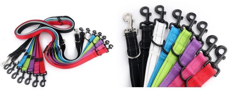Five Uses Adjust Nylon Dog Leash Multifunctional Dual Dog Leash with Two Hooks