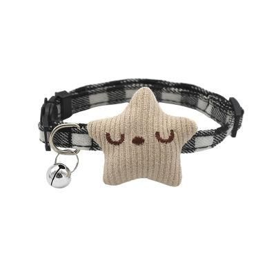 Dog Collar with Star and Bell Accessories Pet Dog Manufacturer for Customization Design