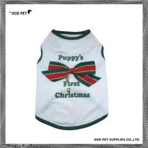 X-Mas Bows Deco Pet Clothes Dog Tanktop (SPT6015)