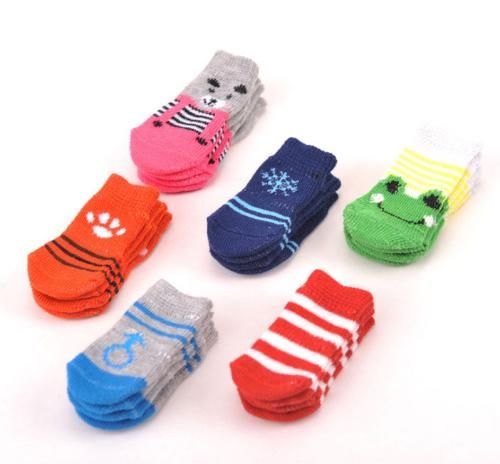 Custom Cotton Anti Slip Dog and Cat Pet Socks