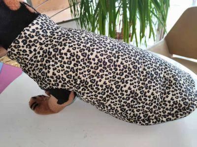 Leopard Print Winter Worm Coat Pet Worm Coat Dog Winter Coat Fashion Pet Products