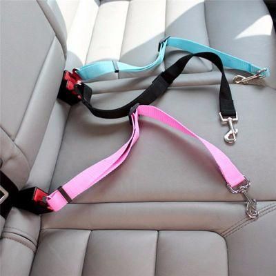 Wholesale Hot Sale Adjustable Pet Dog Cat Car Seat Belt Safety Leads Vehicle Seat Belt Harness