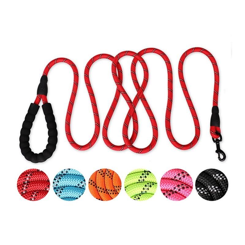 Nylon Dog Leash Rope Reflective Pet Leashes Belt Outdoor Training Dog Lead for Small Medium Large Dogs Accessories Product