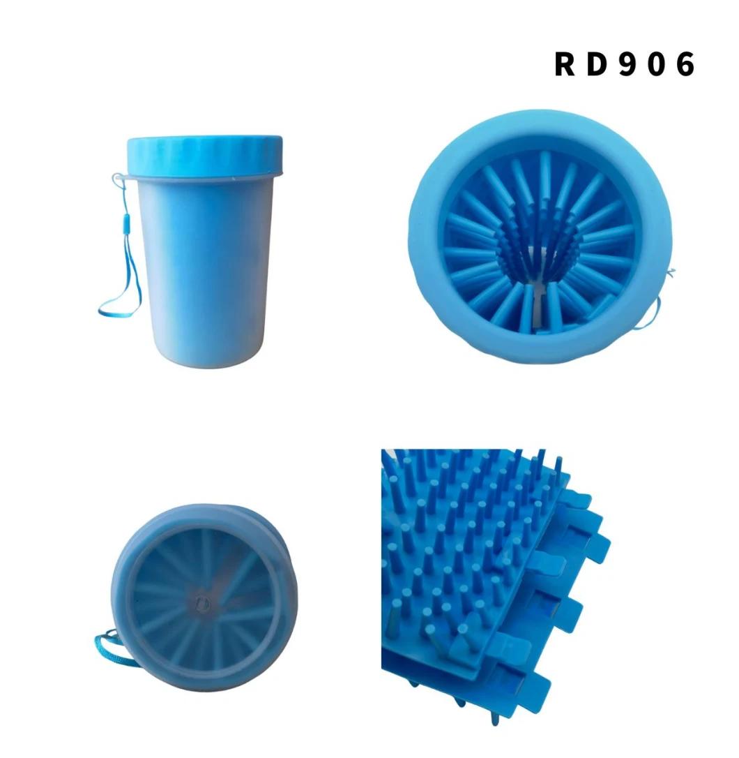 Wholesale Portable Pet Dog Paw Cleaner Cup Latest Design Dog Paw Foot Cleaner Washing Cup Blue-L