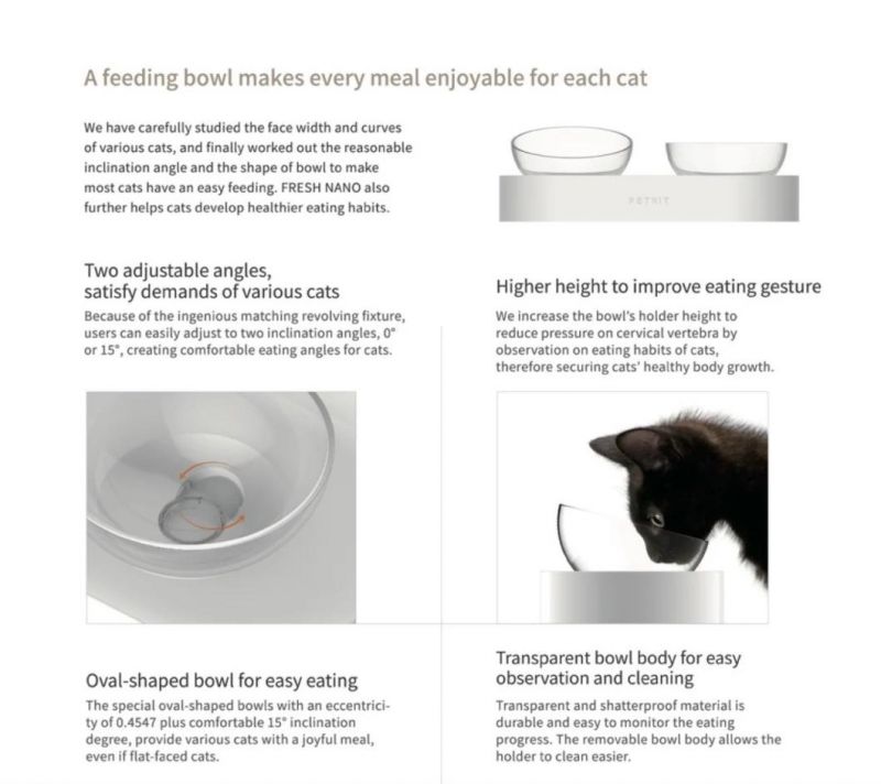 New Released 15 Angles Adjustable Pet Dog&Cat Bowl for Your Small Pets