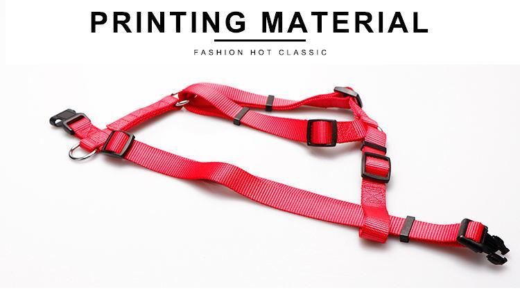 Low MOQ New Adjustable Pet Pattern Backpack Safety Vest Heavy Duty Soft Nylon Dog Harness