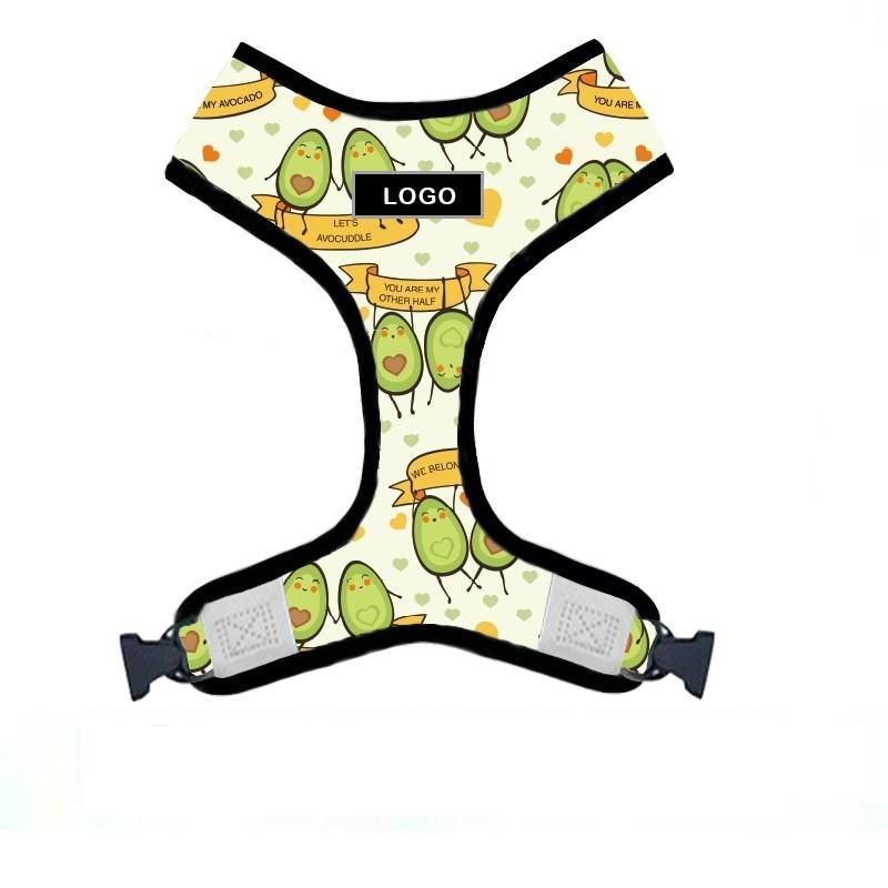 Hot Sell Customized Pattern Dog Harness Cute Mesh Comfortable Vest