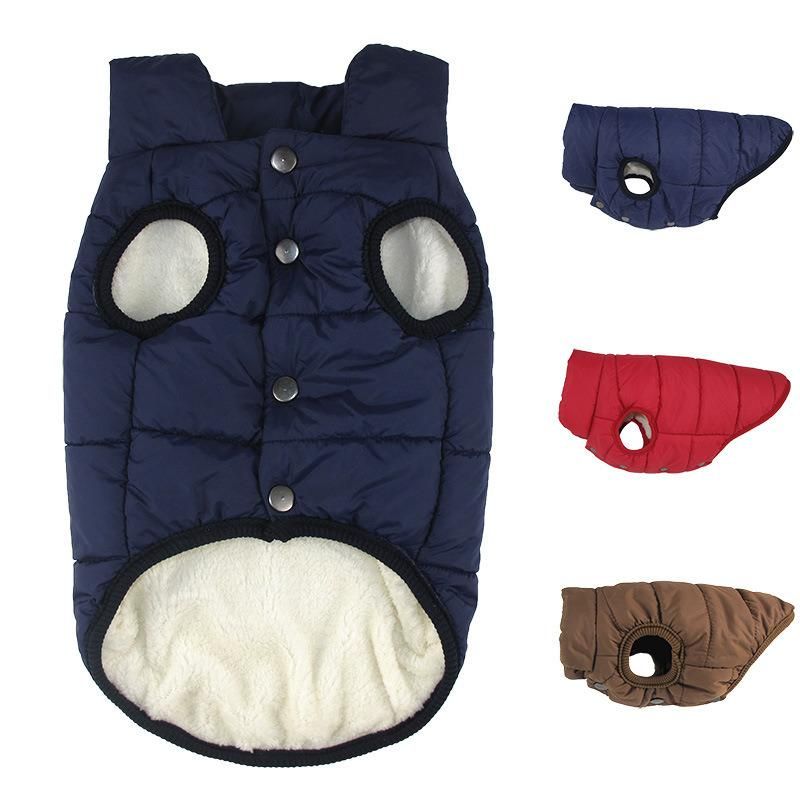 Winter Small Big Dog Warm Coat Vest Pet Accessories Clothes