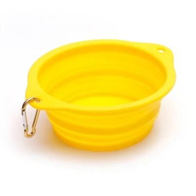 Collapsible Water Bottle Portable Dog Food Container Puppy Feeder Outdoor Travel Camping Dog Accessories 350ml Pet Bowl
