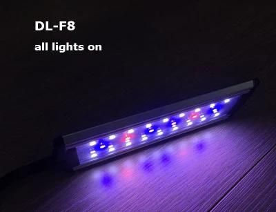 Aquarium LED Clamp Light with Timer 10W on Open Tank