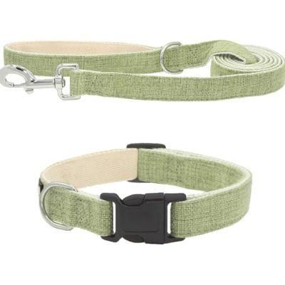 Recycled Hemp Dog Collar Vegan Hypoallergenic Organic Padded Solid Color Adjustable Collar
