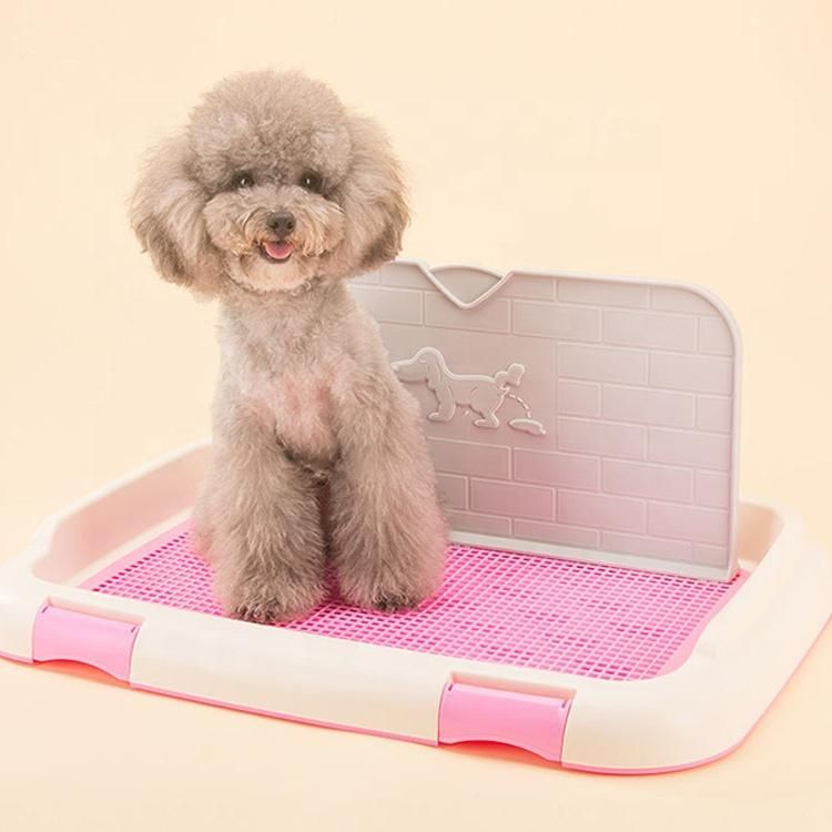 Wholesale Indoor Dog Toilet Tray Plastic Puppy Potty Litter Training Pet Male Dog PEE Tray Grand Dog Toilet