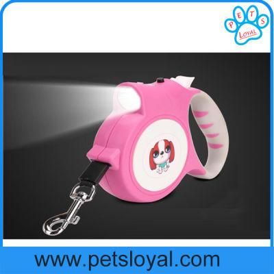 Factory Pet Supply Product LED Retractable Pet Lead Dog Leash