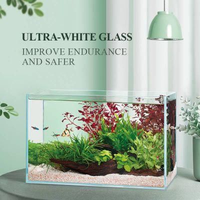 Yee Super Large Middle Ultra White Glass Aquarium Ecological Office Decoration Fish Tank
