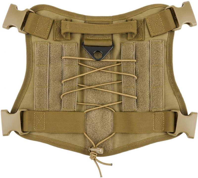Adjustable Nylon Dog Vest with Handle and Detachable Pouches