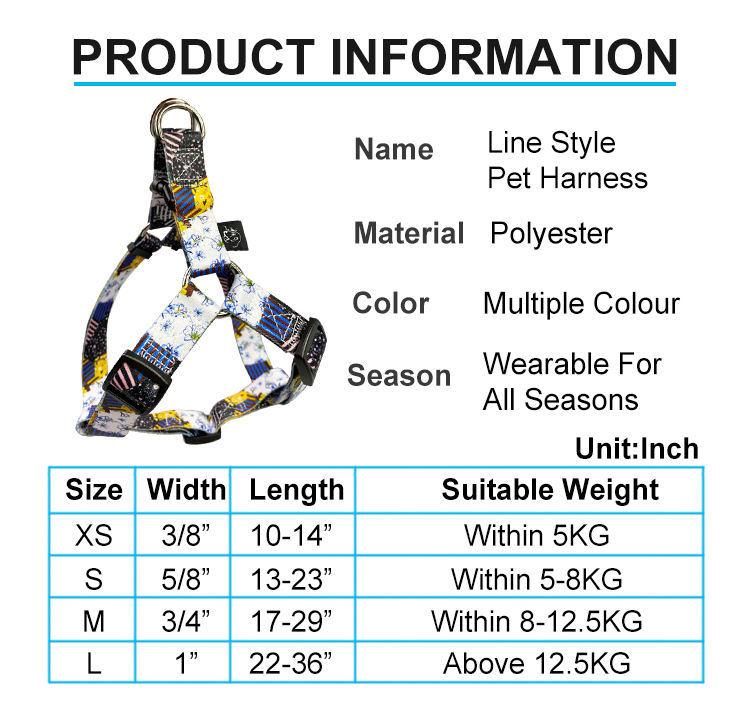 2021 New Manufacturer Wholesale Nylon Solid Breathable Reflective Pet Dog Harness Set