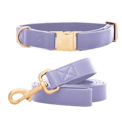Luxury Soft Faux Leather Leather Dog Harness Soft Nylon Lining for Good Hair Condition