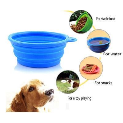 Multi-Purpose Foldable Silicone Pet Water Bowl Collapsible