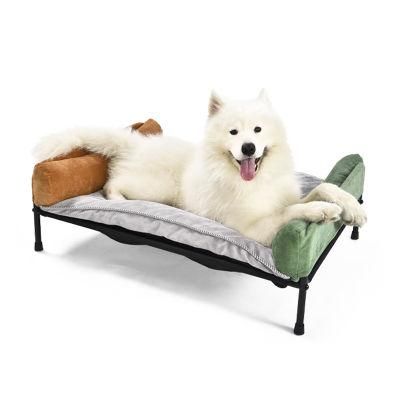 Two in One Breathable Mesh Soft Fabric Dog Elevated Bed