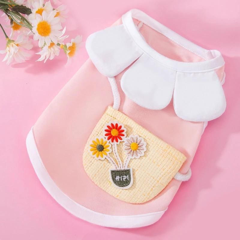 New Arrival Fashionable Cotton T-Shirt Solid Color Teddy Sports Hoodie Dogs Jacket Apparel Pet Cloth
