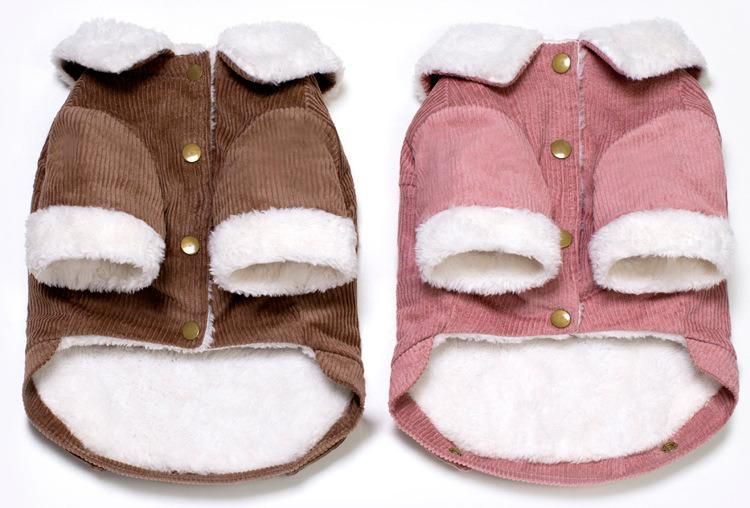 Fleece Lined Warm Dog Jacket for Puppy Winter Cold Weather Dog Clothes