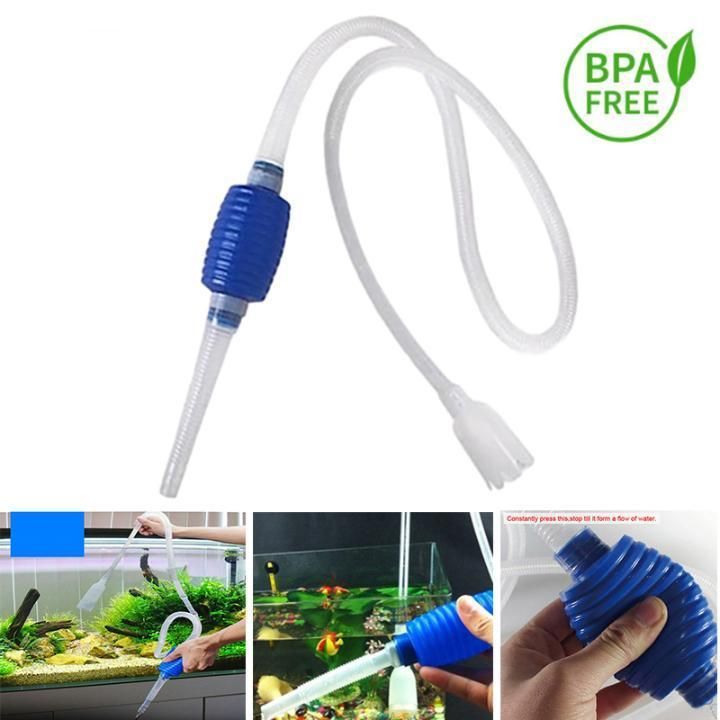 Portable Fish Tank Pump for Aquarium Use Carrying Fish Tank Cleaning Tube