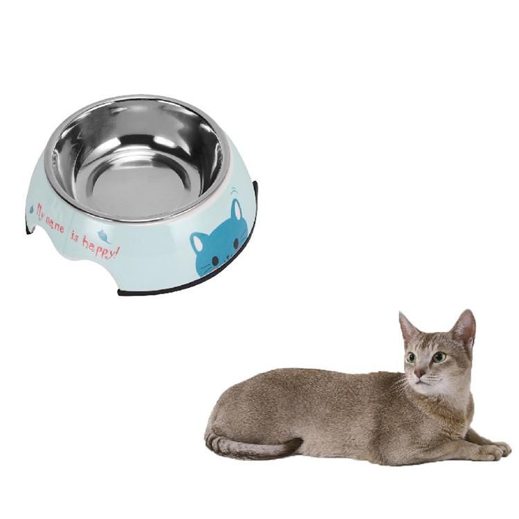 Dog Food Bowls Stainless Steel Pet Water Bowls with No-Spill and Non-Skid Feeder