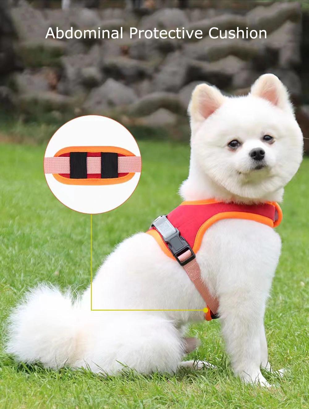 Soft Dog Harness Comfortable Suede Pet Harness with Leash Set