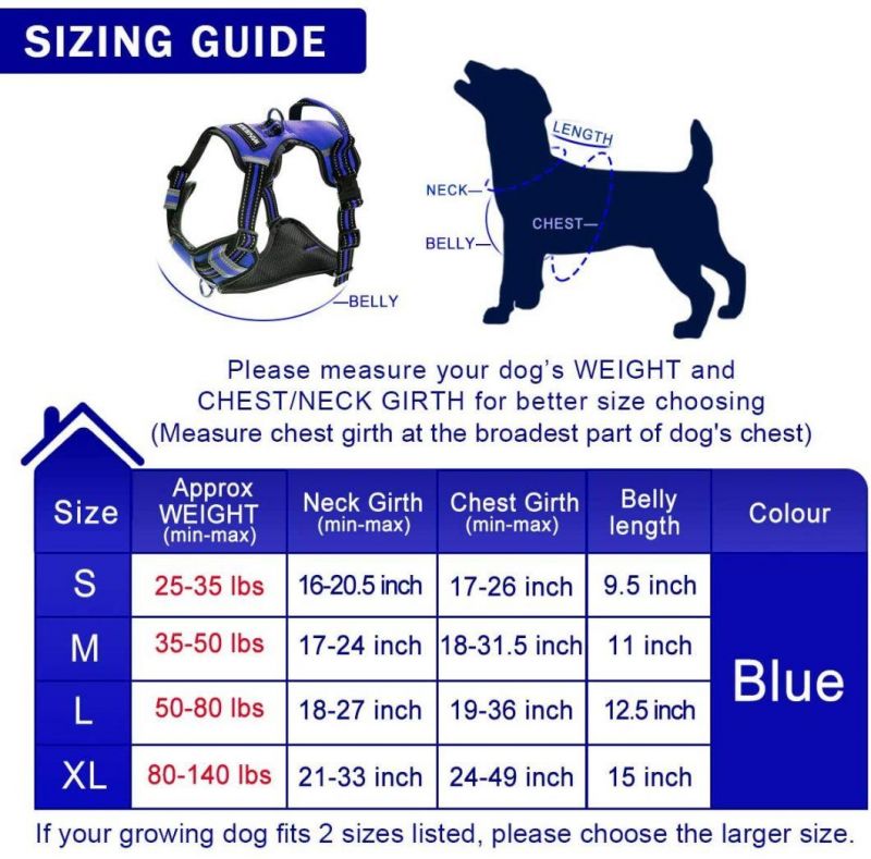 Adjustable Reflective Oxford Outdoor Vest Dog Harness