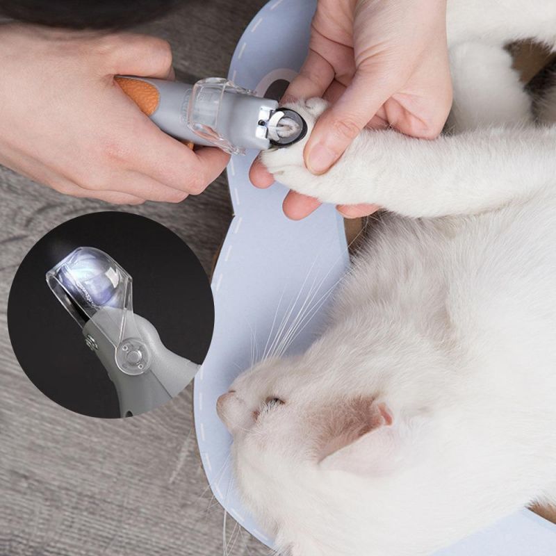 Wholesale Quality Stainless Steel Pet Nail Clipper with LED Quality Dog Cat Cutter Fingernail Clipper Hot Pet Nail Clippers Trimmer