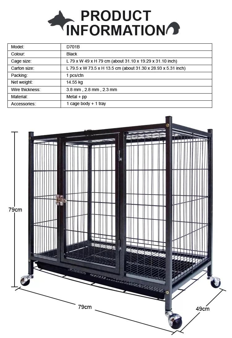 Super Large Luxury Square Tube Wire Dog Cage Pet Metal Cage Dog House Animal Kennel