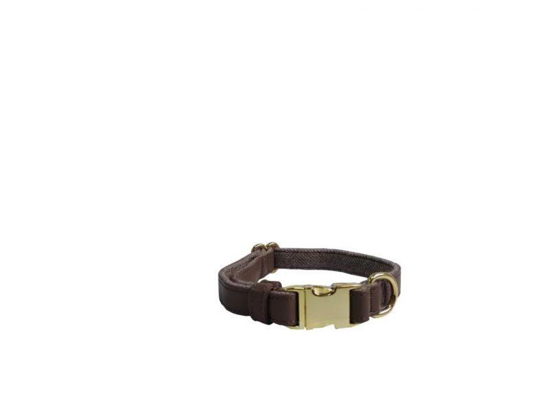 Factory Hot Selling Brown Microfiber Collars, Pet Supplies, Dog Collar