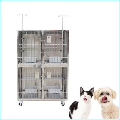 Stainless Steel Big Pet Cages Carriers Houses and Injection Veterinary Animal Cage for Veterinary Hospital or Clinic